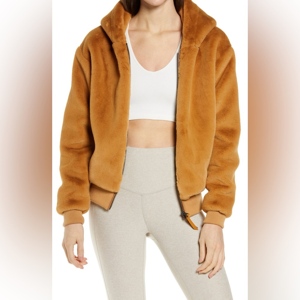 IVL faux fur bomber jacket
